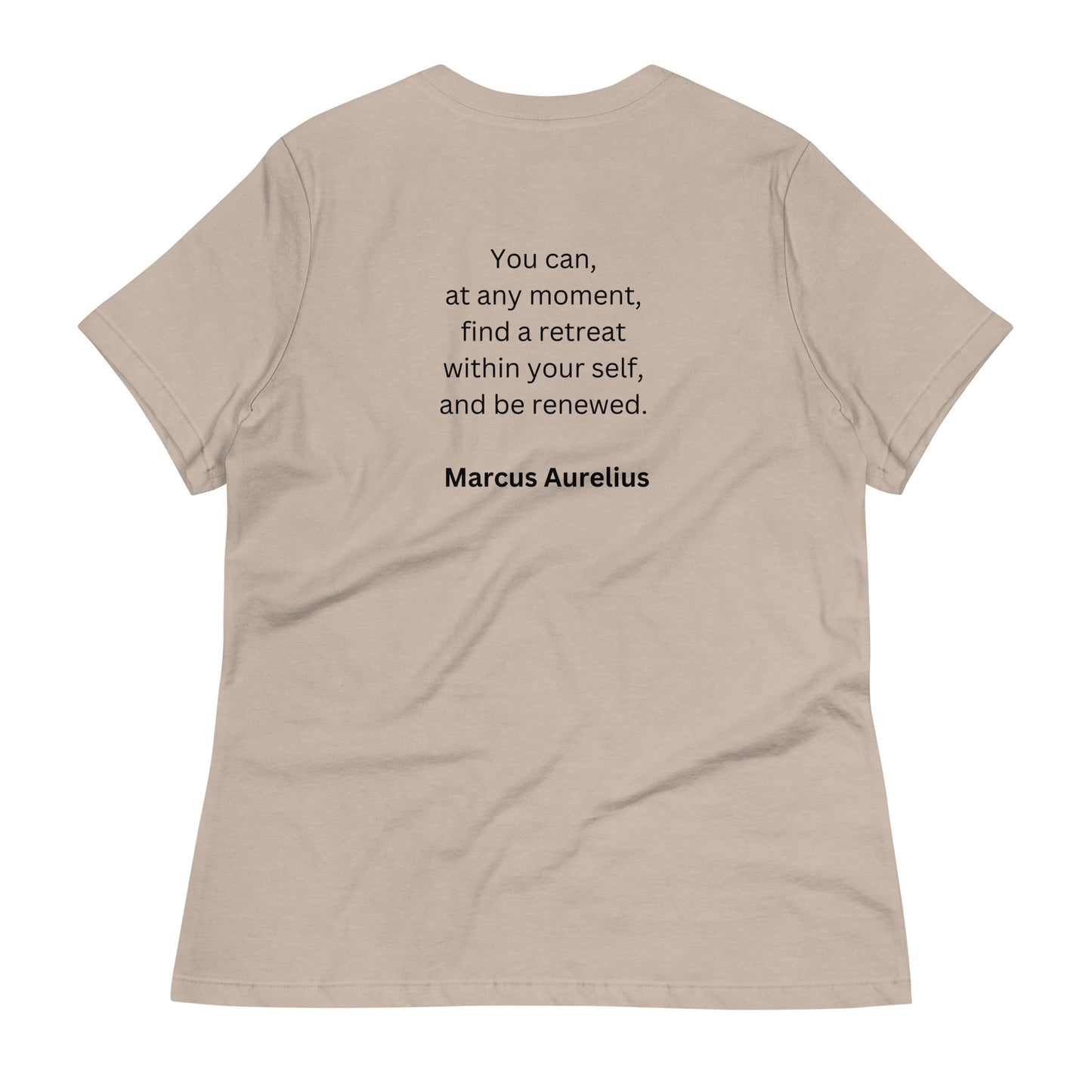 Marcus Aurelius - "Retreat Within" - Women's Relaxed T-Shirt