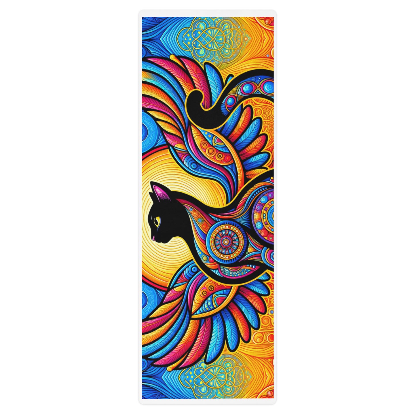 Colorful Cat Yoga Mat